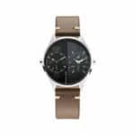 Fastrack 3237SL03 Tripster Black And Grey Dial Leather Watch