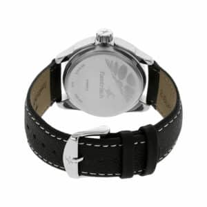 Fastrack NN3089SL04 Black Dial Leather Strap Watch 2