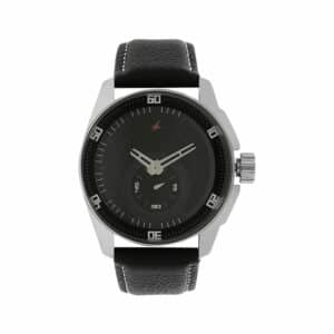 Fastrack NN3089SL04 Black Dial Leather Strap Watch