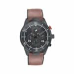 Fastrack NN3195AP01 All Nighters Black Dial Leather Watch