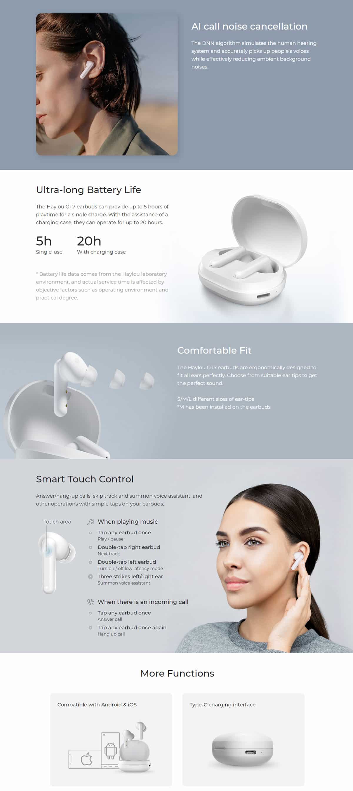 Haylou GT7 True Wireless Earbuds 7