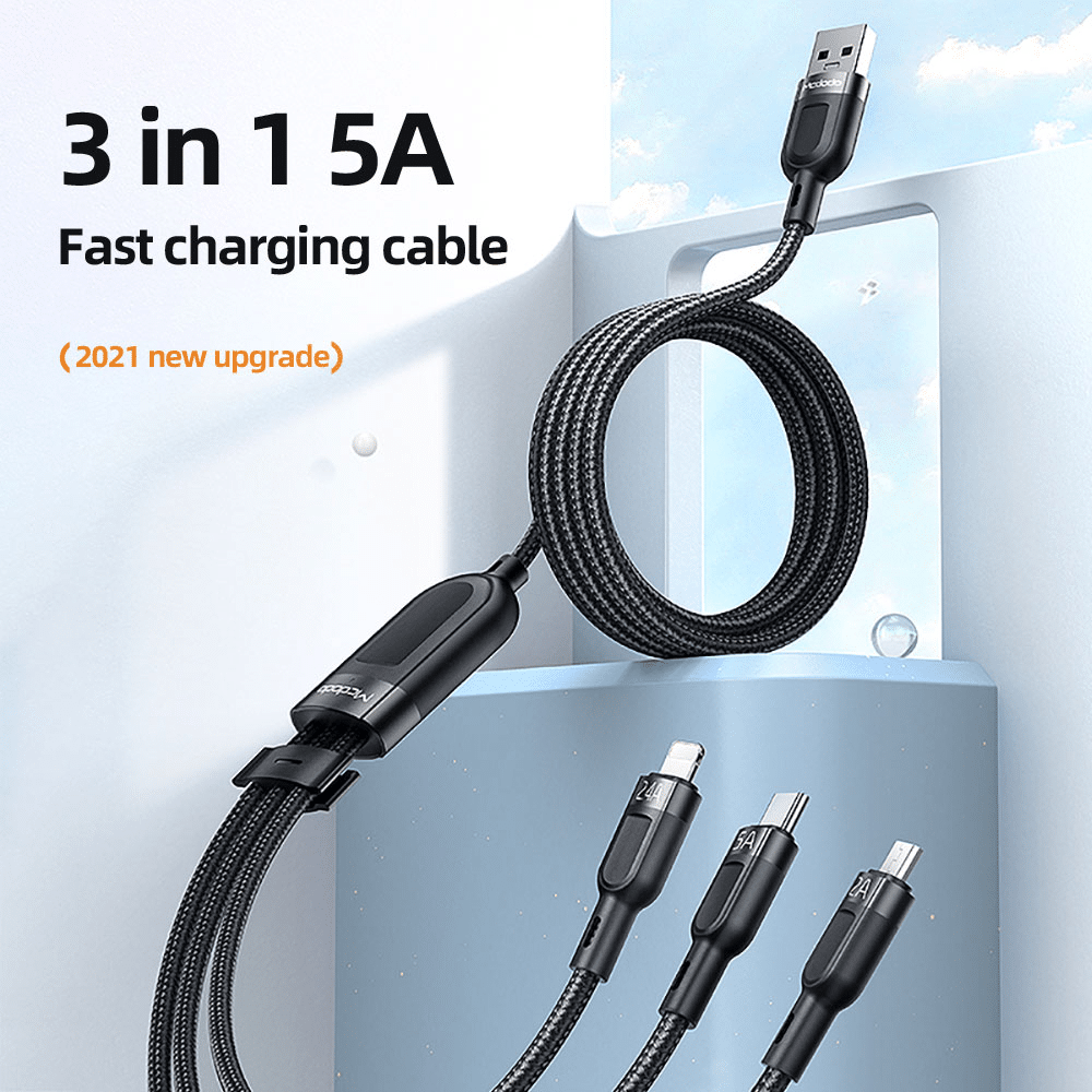Mcdodo CA 879 5A 3 in 1 Super Fast Charging Cables 2