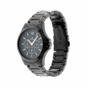 Titan NN1698NM01 Black Dial Steel Strap Watch