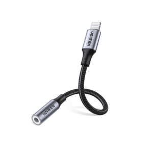 Ugreen Lightning to 3.5mm MFI Headset Adapter Silver 2
