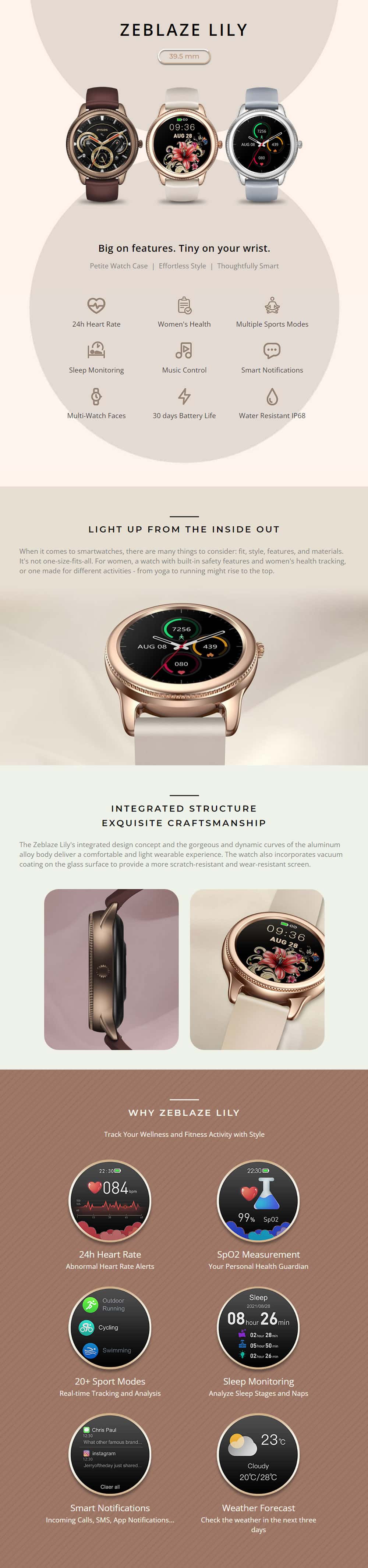 Zeblaze Lily Smart Watch 3