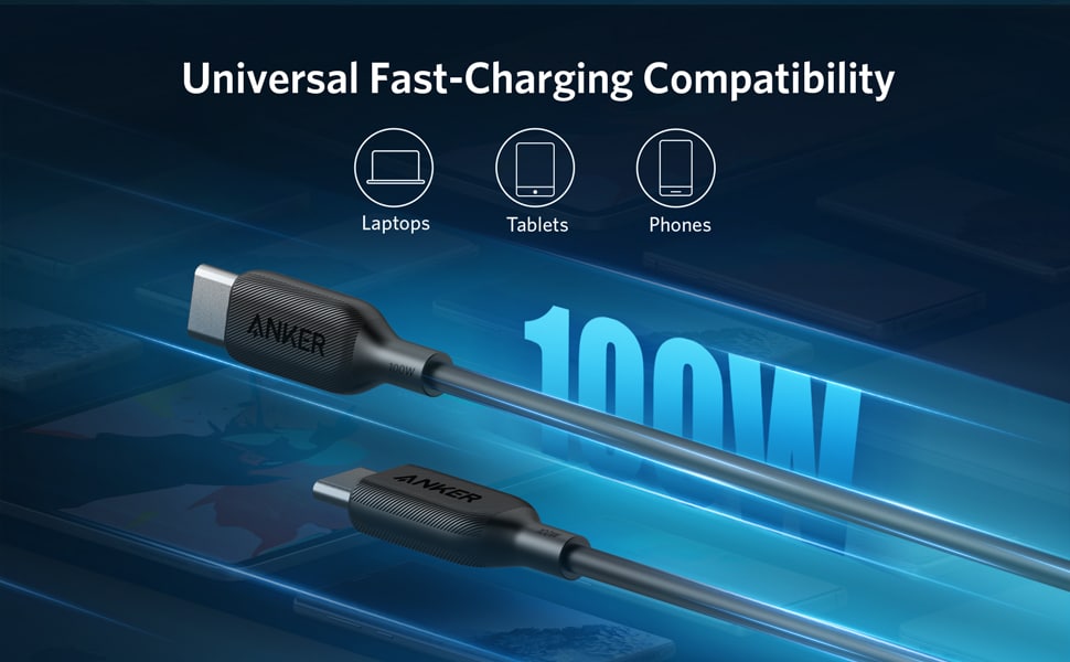 Anker PowerLine III USB C to USB C 100W Cable 2M 2 3