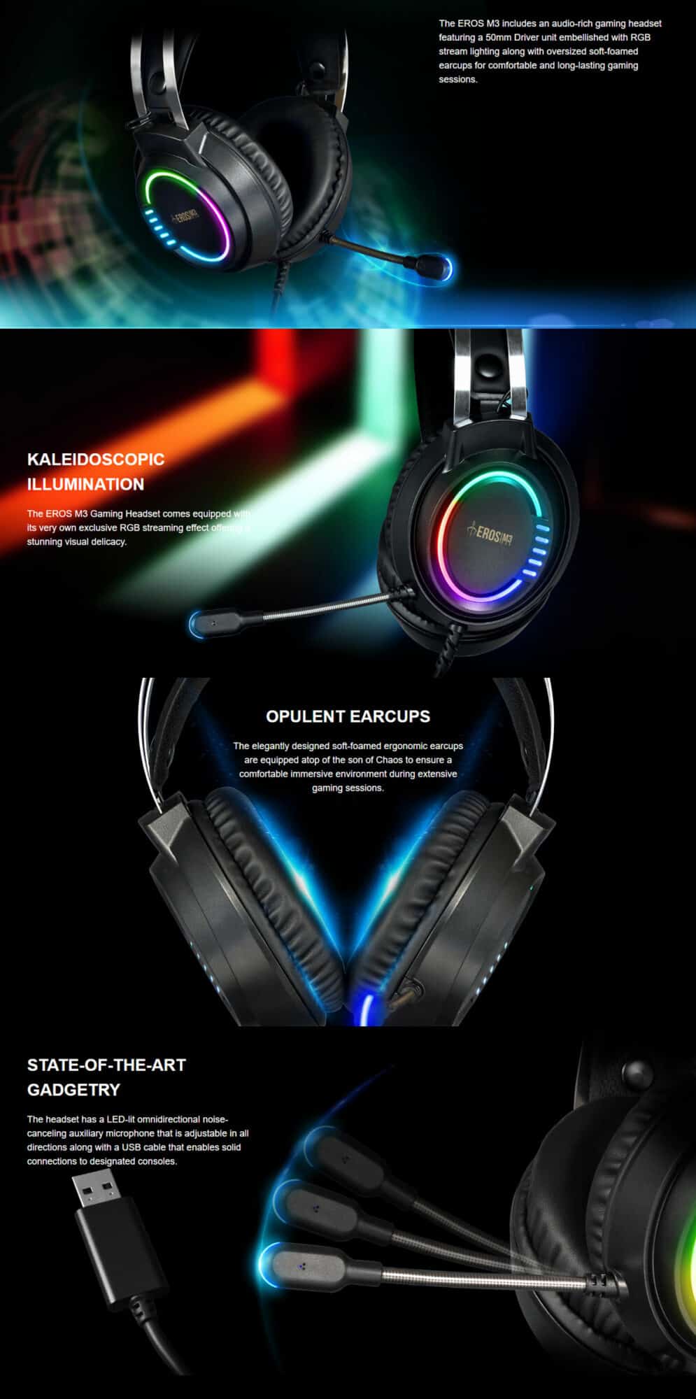 Gamdias Eros M Elite Rgb Usb Headphone Price In Bangladesh Umrelo Com