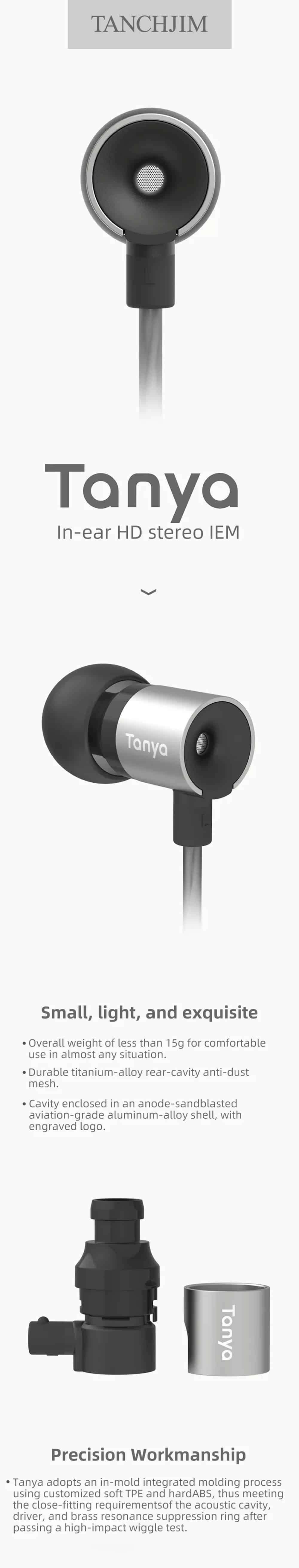 TANCHJIM Tanya 7MM Dynamic Earphone 2