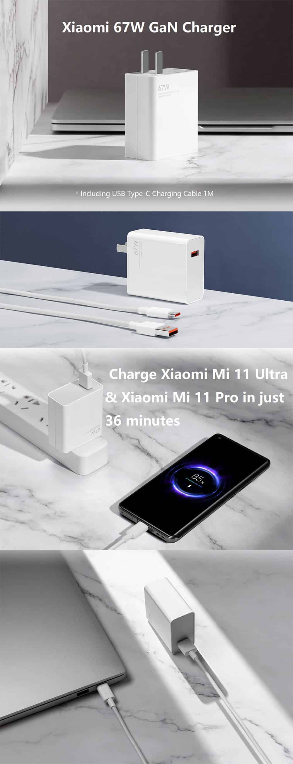 Xiaomi 67W GaN Charger with USB C Cable 3