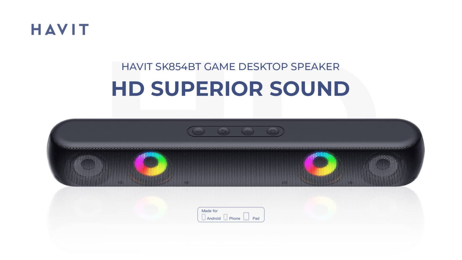 Havit SK854BT RGB Desktop Bluetooth Speaker 2