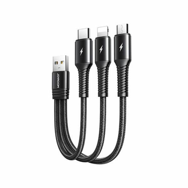 Joyroom 3 in 1 Short Charging Cable S 01530G9 Black