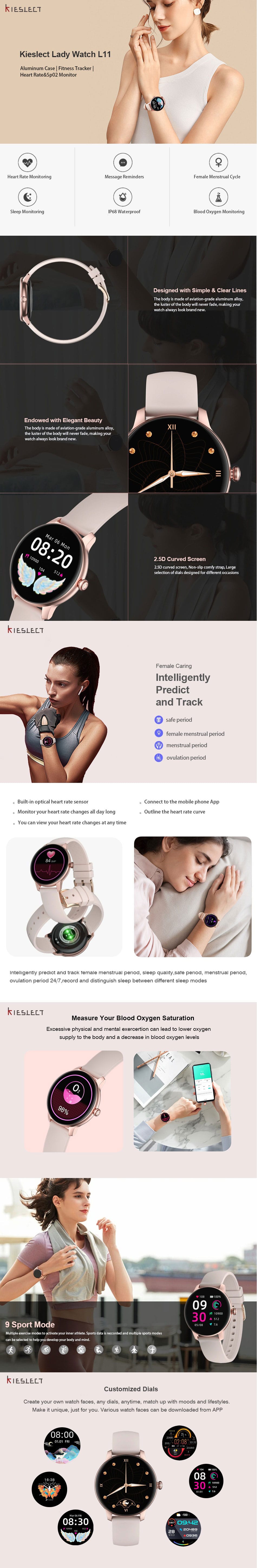 Kieslect L11 Lady Smart Watch 6