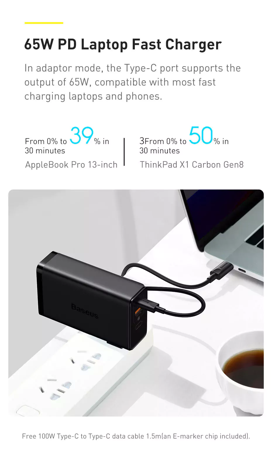 Baseus Power Station 4 87W 10000mAh Power Bank and Adapter