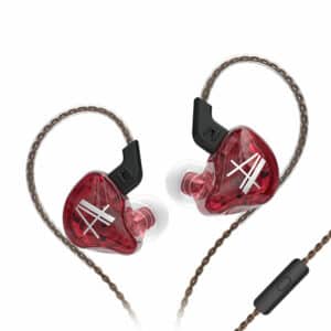 CCA CA2 1 Dynamic HIFI Bass Earbuds In Ear Monitor Red