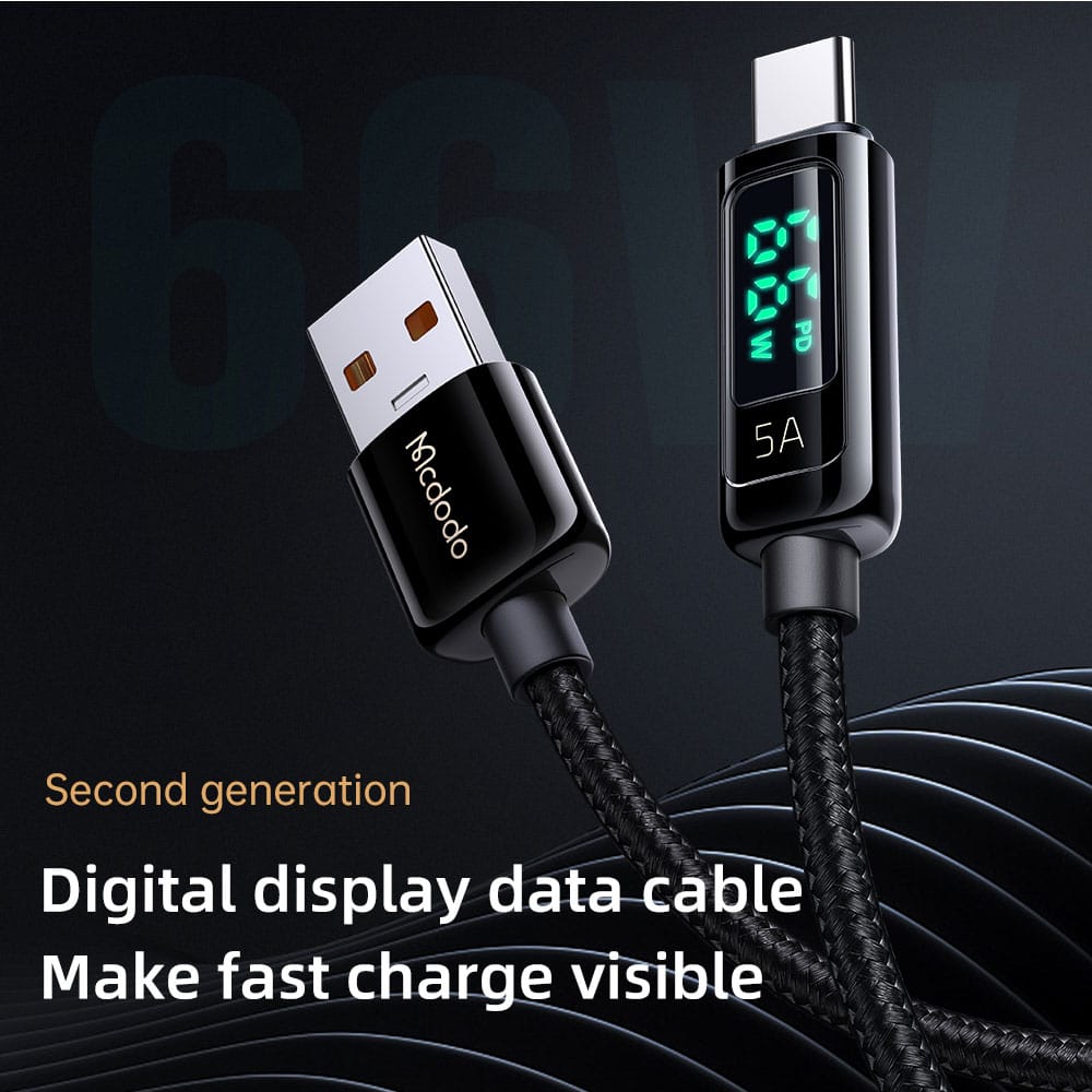 Mcdodo CA 869 Digital Pro Type C 5A Super Fast Charge Data Cable 1.2m 3