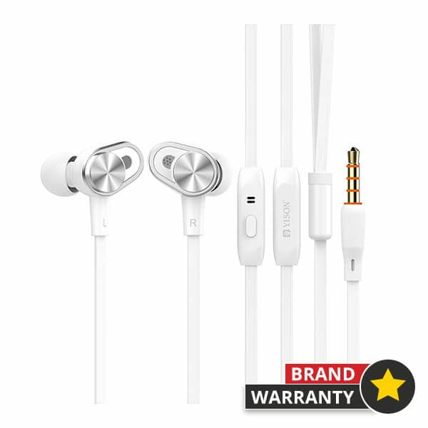 Yison CX620 In Ear Wired Headphone White