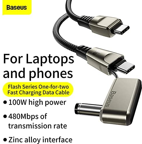 Baseus Flash Series 2 in 1 USB C to USB C DC 100W Fast Charging Cable 2