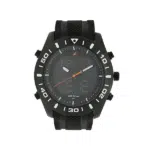 Fastrack NP38034NP01 Black Dial Silicone Strap Watch