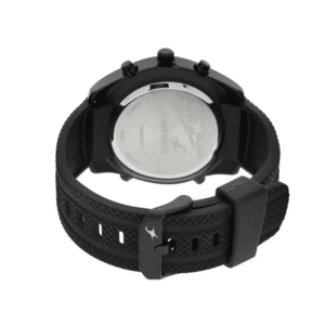 Fastrack NP38034NP01 Black Dial Silicone Strap Watch 5