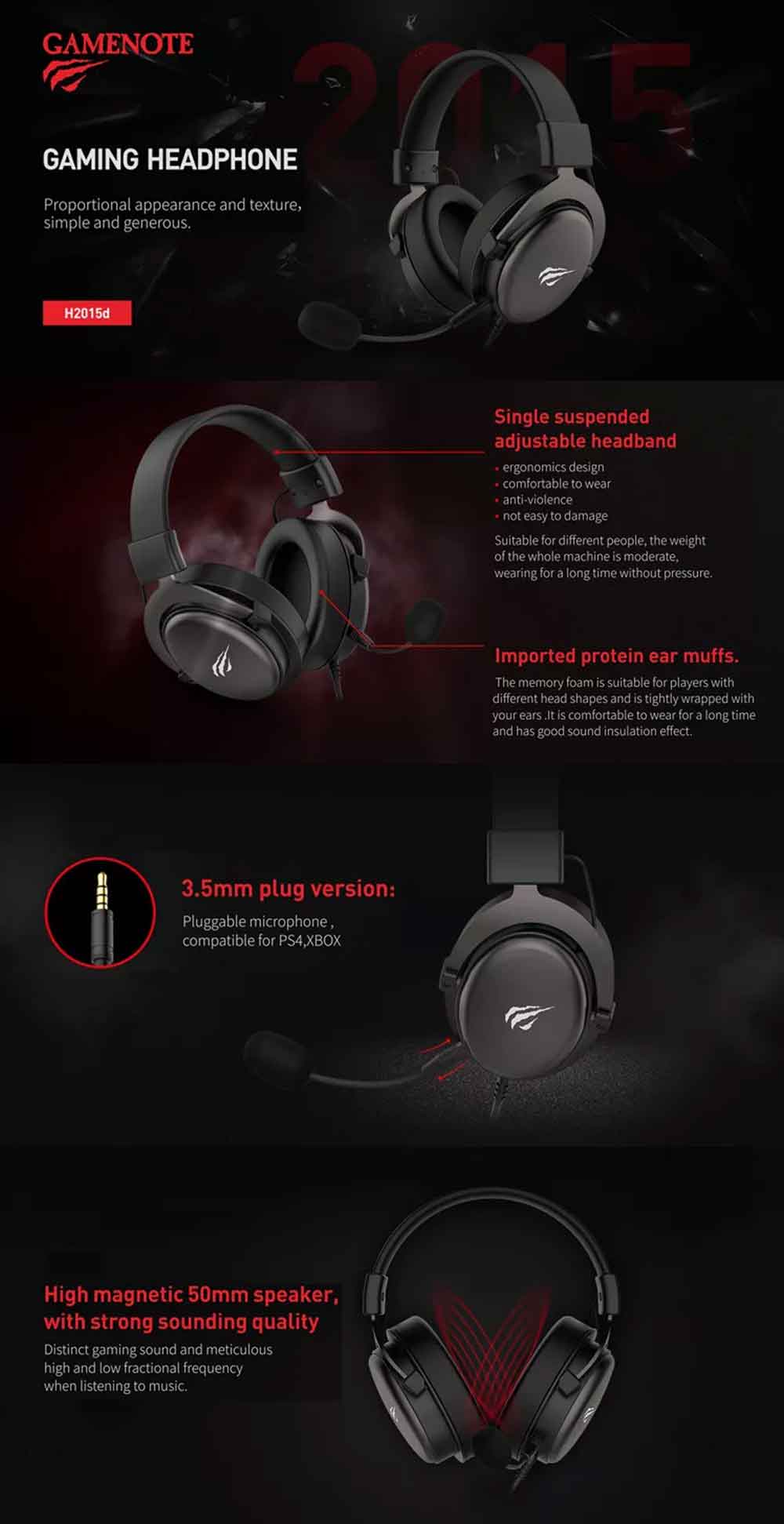 Havit H2015d Gaming Wired Headphone 2