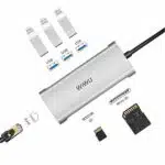 WiWU Alpha 6 in 1 Multifunction Type C Hub Adapter - Image 3
