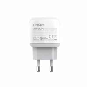 LDNIO A2316C EU 20W PD Dual Port Wall Charger with Cable 3