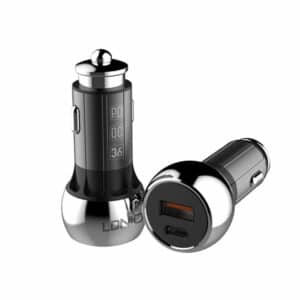 LDNIO C1 36W Dual USB port Fast Charging Car Charger