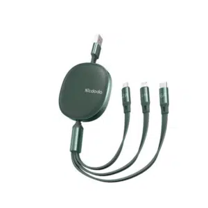 Mcdodo CA-120 66W 3 in 1 Fast Charge Retractable Data Cable 1.2m