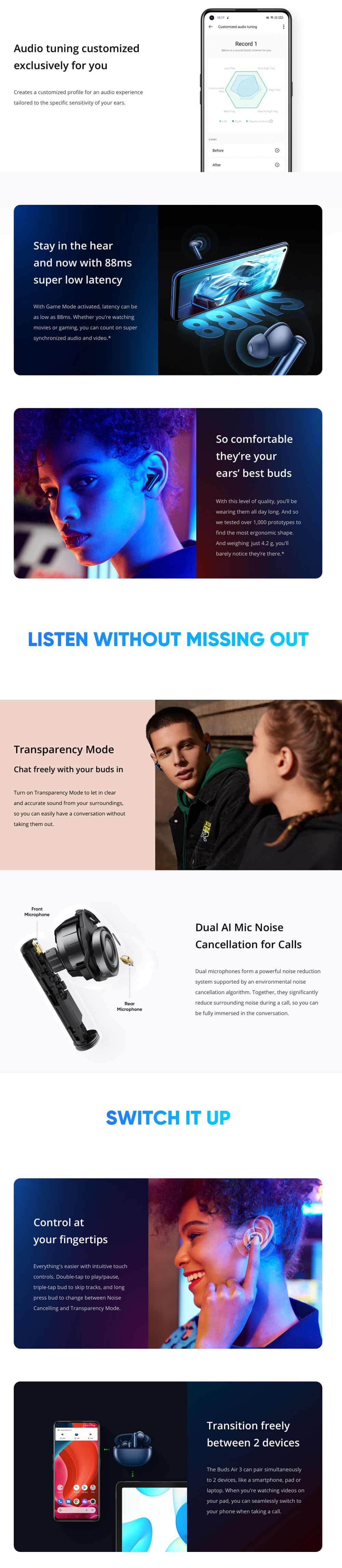 Realme Buds Air 3 ANC True Wireless Earbuds 6