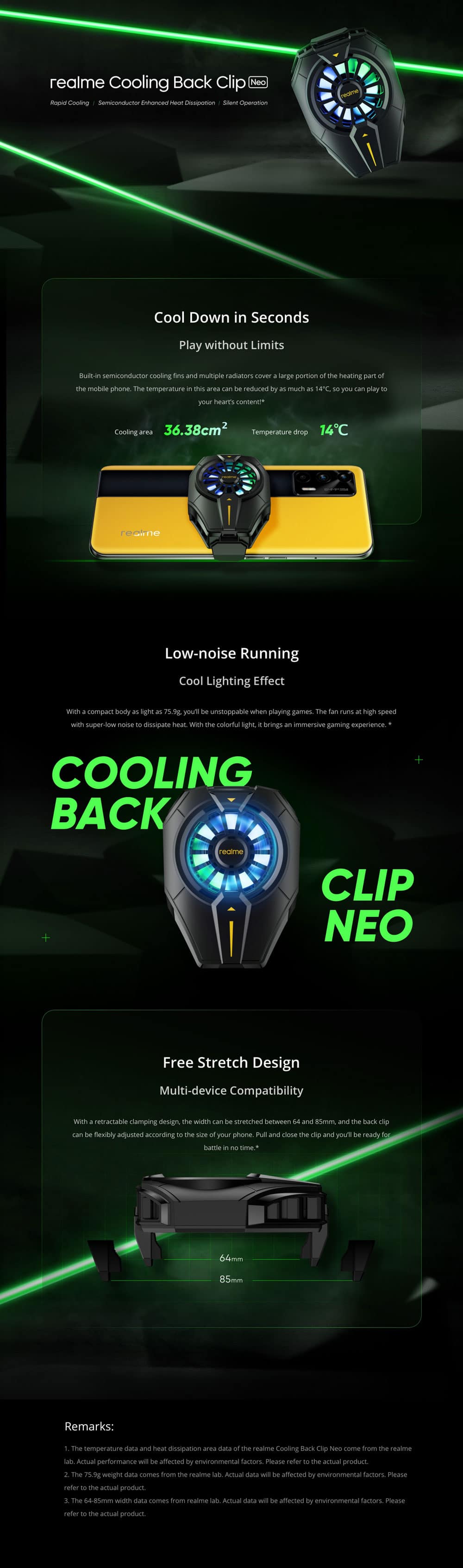 Realme Cooling Back Clip Neo 6