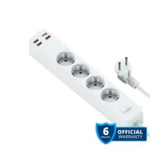 WiWU 20W PD Power Strip Socket With 4 AC 3 USB