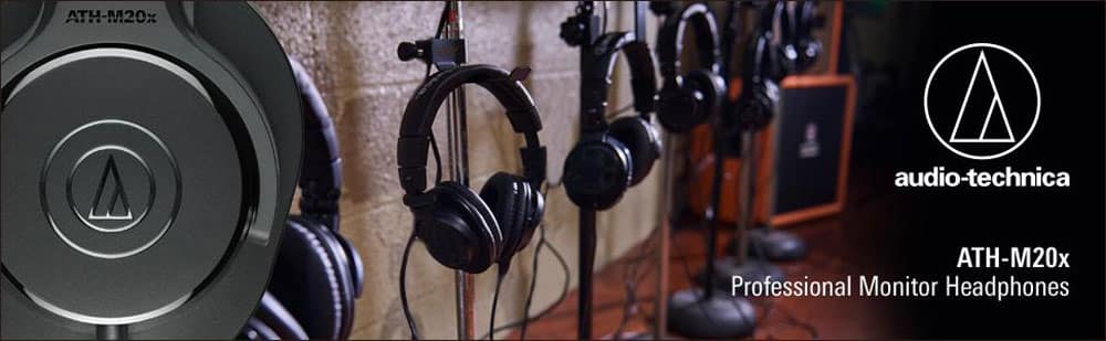 Audio Technica ATH M20X Professional Studio Monitor Headphones 5