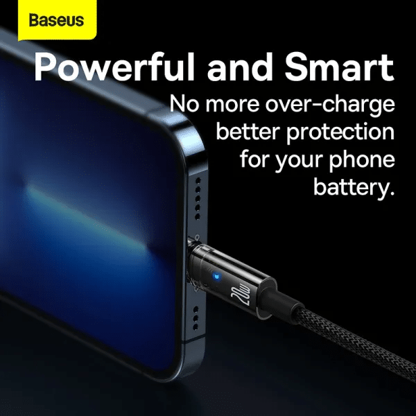 Baseus Explorer Series PD 20W Auto Power Off Type C to iPone Cable 1M 5