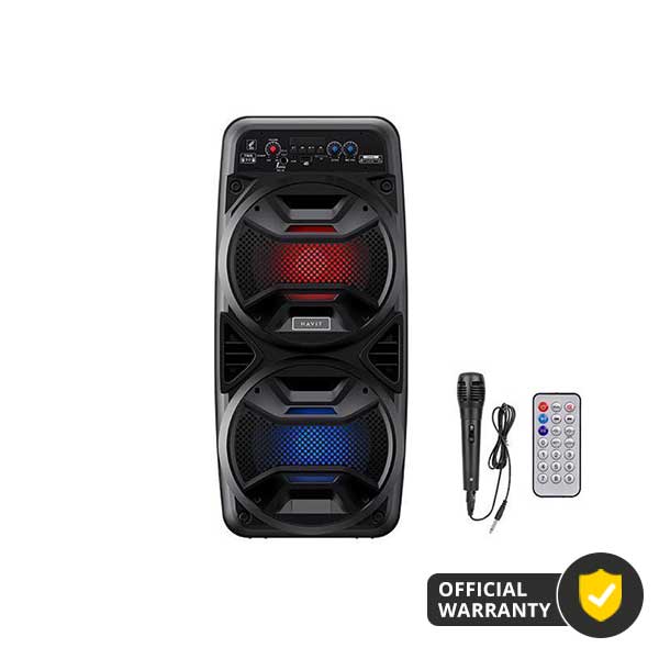 Havit SQ117BT Portable Bluetooth LED Speaker with Microphone & Remote