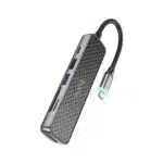 Hoco HB24 6 in 1 Type-C 60W Multifunction USB HUB Adapter - Image 2