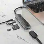 Hoco HB24 6 in 1 Type-C 60W Multifunction USB HUB Adapter - Image 5