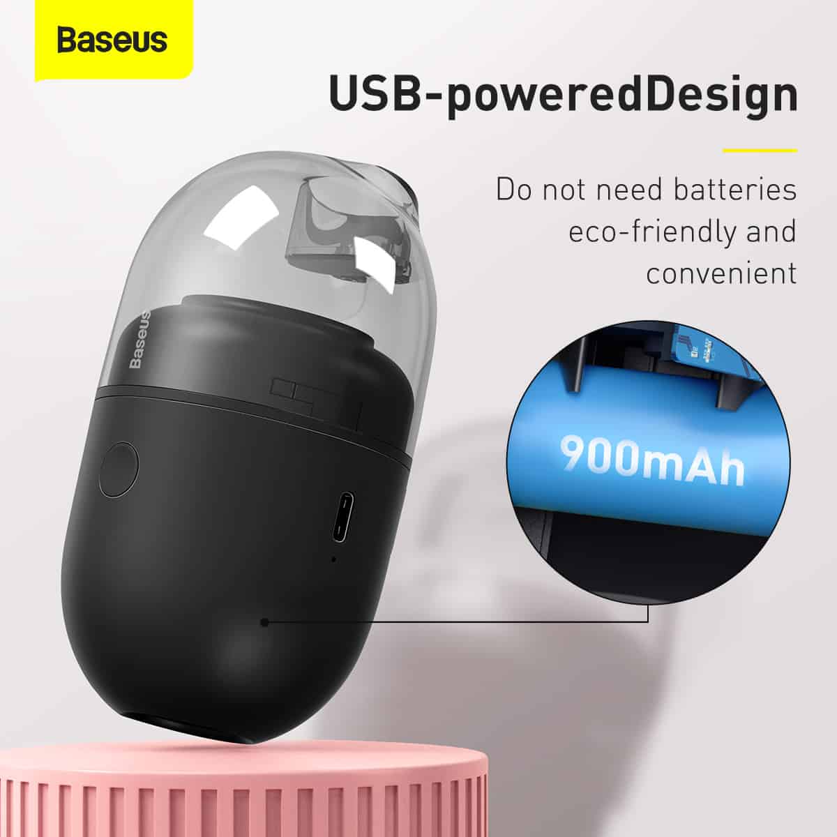 Baseus C2 Desktop Capsule Vacuum Cleaner 7
