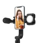 BlitzWolf Tripod Selfie Stick with Fill Light Microphone 3