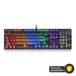 MotoSpeed CK107 Wired Mechanical Backlit Keyboard