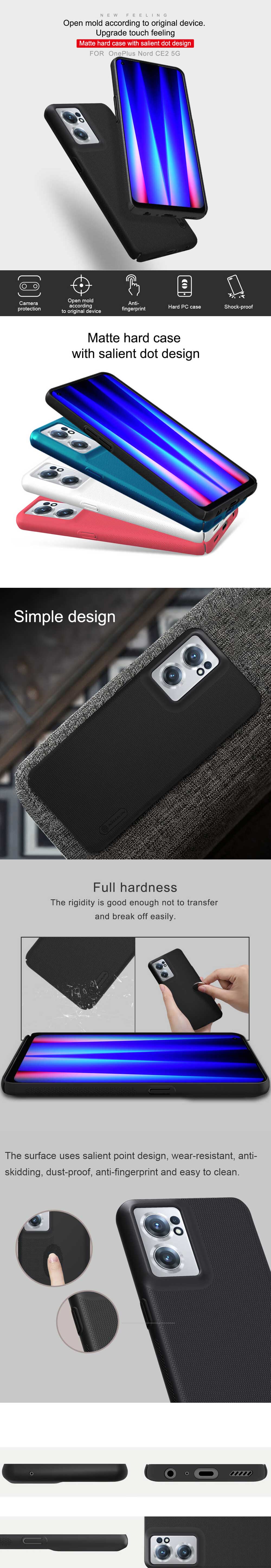 Nillkin Oneplus Nord CE 2 5G Super Frosted Shield Case 4