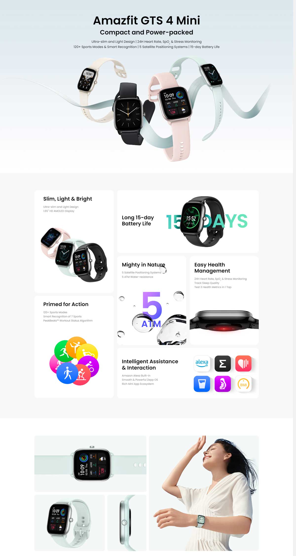 Amazfit GTS 4 Mini Smart Watch 3