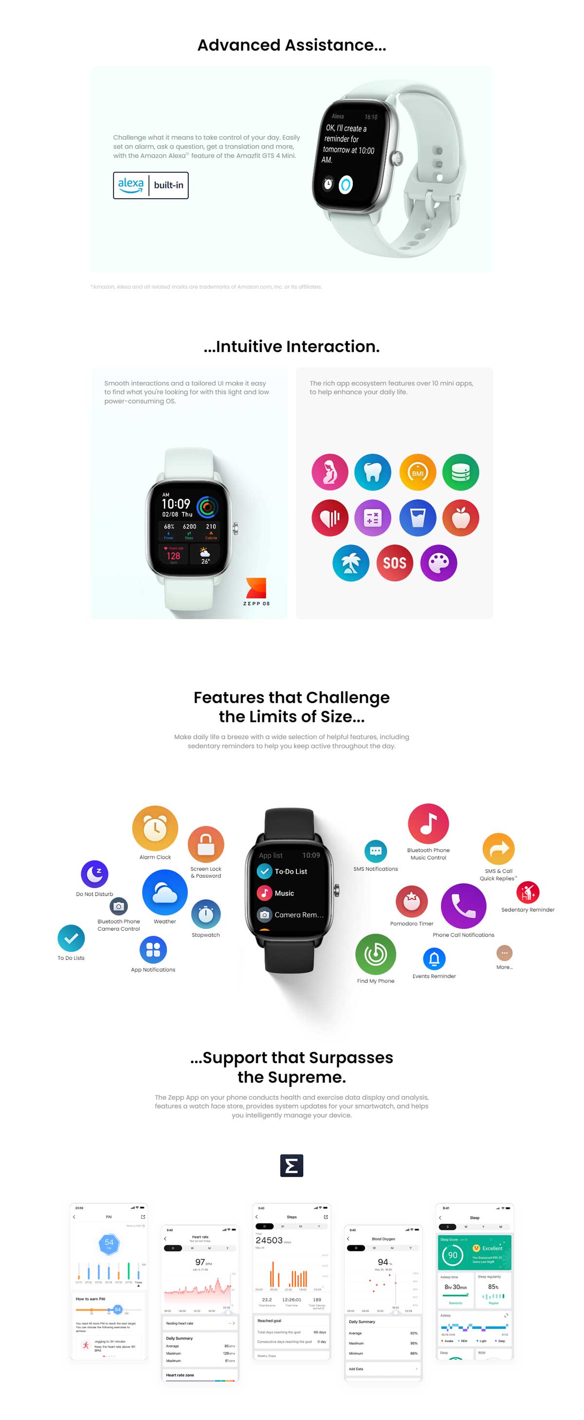 Amazfit GTS 4 Mini Smart Watch 7