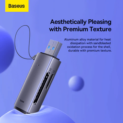 Baseus Airjoy USB A to SD TF Card Reader 8