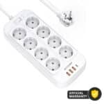 BlitzWolf BW-PC2 8 AC 4 USB 2500W Power Strip