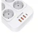 BlitzWolf BW-PC2 8 AC 4 USB 2500W Power Strip - Image 3
