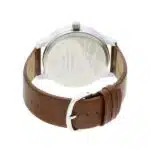 Fastrack NP38051SL02 Fundamentals White Dial Leather Watch - Image 3