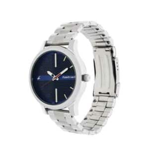 Fastrack NP38051SM03 Fundamentals Blue Dial Stainless Steel Watch 5