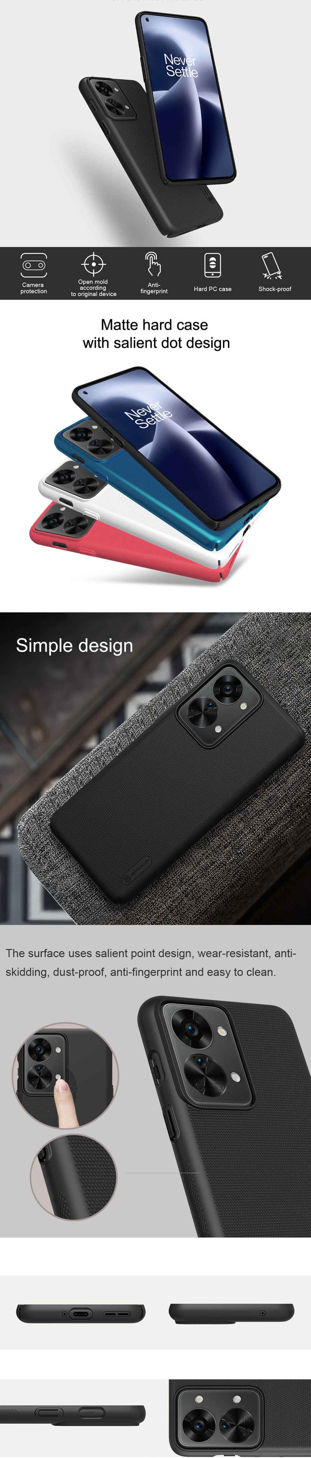 Nillkin OnePlus Nord 2T 5G Super Frosted Shield Case 4