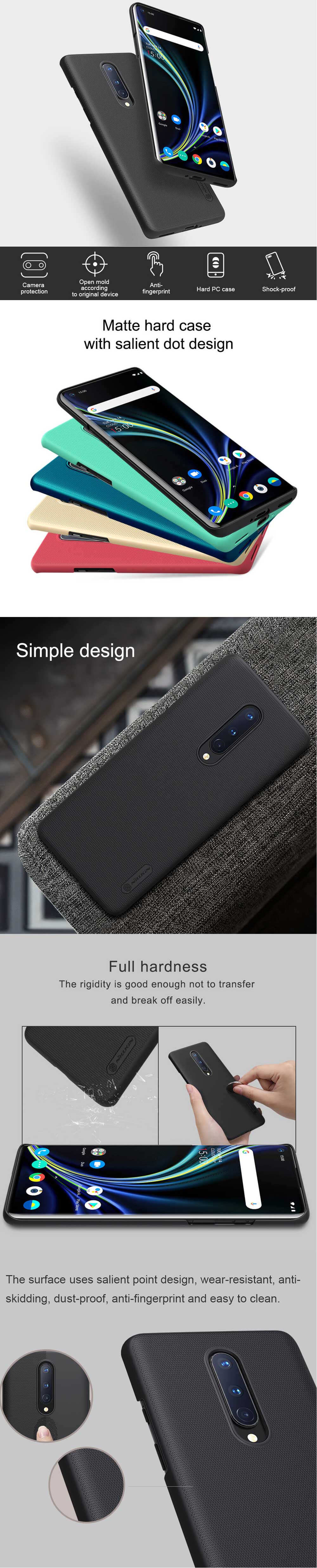 Nillkin Oneplus 8 Super Frosted Shield Case 3