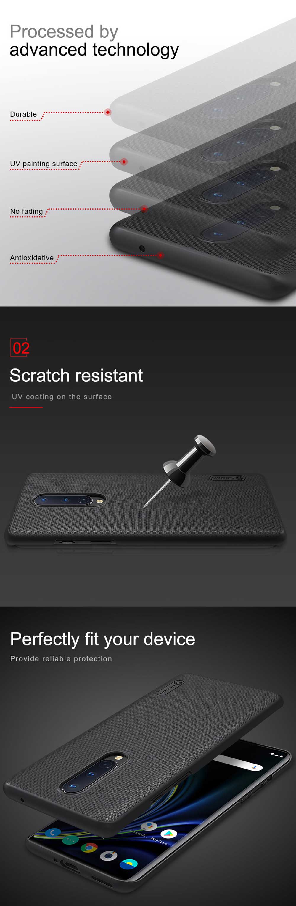 Nillkin Oneplus 8 Super Frosted Shield Case 4